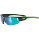 Uvex Sportstyle 215 očala, mat črna/zelena