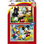 WEBHIDDENBRAND EDUCA Puzzle Mickey Mouse: zabaviščni park 2x48 kosov