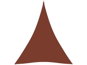 VIDAXL Senčno jadro oksford blago trikotno 3x4x4 m terakota