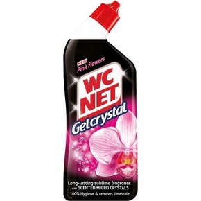 WC NET Crystal Gel Pink Flowers parfumirano čistilo za WC školjko