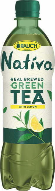 Rauch Nativa zeleni čaj z limono - PET plastenka - 0