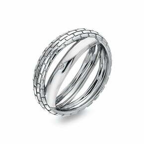 Hot Diamonds Originalni srebrni prstan z diamantom Woven DR235 (Obseg 58 mm) srebro 925/1000