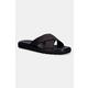 Calvin Klein natikači moški usnjeni SQ MOLDED SANDAL XCROSS LTH rjava HM0HM02235