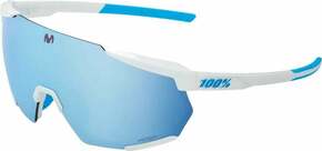 100% Racetrap 3.0 Movistar Team White/HiPER Blue Multilayer Mirror Lens Kolesarska očala