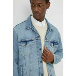 Jeans jakna Levi's moška - modra. Jakna iz kolekcije Levi's. Prehoden model, izdelan iz jeansa. Model iz izjemno udobne tkanine z visoko vsebnostjo bombaža.