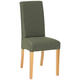 Carryhome STOL, les, tekstil zelena, barve bukve