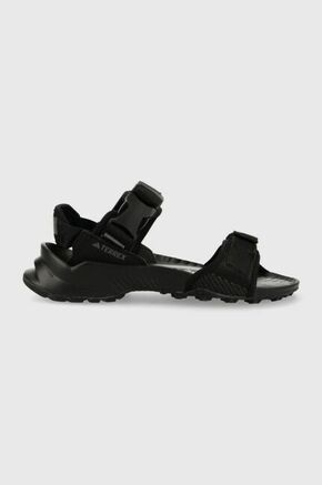 Sandali adidas TERREX Hydroterra črna barva - črna. Sandali iz kolekcije adidas TERREX. Model z vrezanim nedrsečim podplatom.