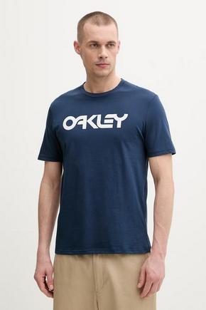 Oakley kratka majica moška bombažna MARK II mornarsko modra FOA404011