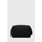 Kozmetična torbica Rains 15580 Wash Bag Small - črna. Kozmetična torbica iz kolekcije Rains. Model izdelan iz enobarvnega materiala.