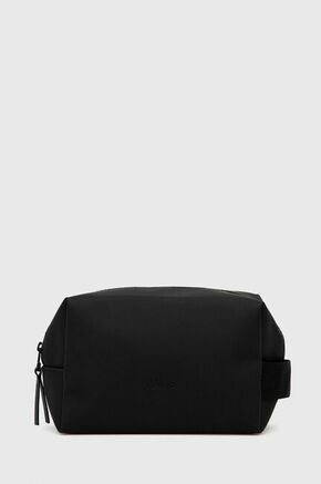 Kozmetična torbica Rains 15580 Wash Bag Small - črna. Kozmetična torbica iz kolekcije Rains. Model izdelan iz enobarvnega materiala.