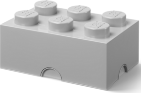 LEGO škatla za shranjevanje 6 - siva