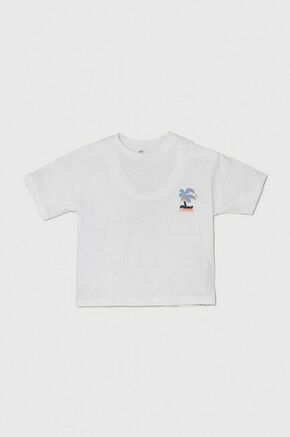 Otroška bombažna kratka majica zippy bela barva - bela. Otroške kratka majica iz kolekcije zippy