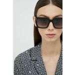 Sončna očala Isabel Marant ženski, črna barva - črna. Sončna očala iz kolekcije Isabel Marant. Model s enobarvnimi stekli in okvirji iz plastike. Ima filter UV 400.