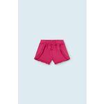Kratke hlače za dojenčka Mayoral roza barva - roza. Kratke hlače iz kolekcije Mayoral. Model izdelan iz enobarvnega materiala.