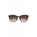 Sončna očala Michael Kors ženski, rjava barva - rjava. Sončna očala iz kolekcije Michael Kors. Model z enobarvnimi stekli in okvirji iz kombinacije umetne snovi in kovine. Ima filter UV 400.