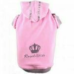 Doggy Dolly Royal Divas pulover za male pse, roza, XXL