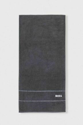 Bombažna brisača BOSS 50 x 100 cm - siva. Bombažna brisača iz kolekcije BOSS. Model izdelan iz tekstilnega materiala.