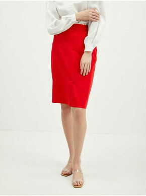 Orsay Červená dámská pouzdrová sukně ORSAY 34