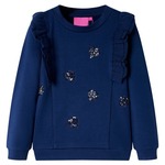 vidaXL Otroški pulover mornarsko moder 116