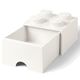 LEGO škatla za shranjevanje s 4 predali, bela
