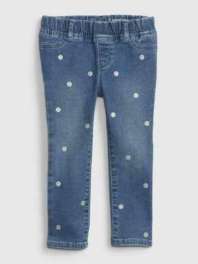 Gap Otroške Jeans hlače s puntíky 12-18M