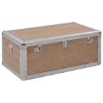 Škatla za shranjevanje trden les jelke 91x52x40 cm rjava