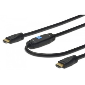 HDMI kabel z ojačevalcem 15m Digitus črn