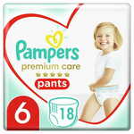 Pampers plenice Premium Pants 6 (15+ kg) 18 kosov