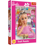 Trefl Sestavljanka Spoznajte Barbie 100 kosov 41x27,5cm