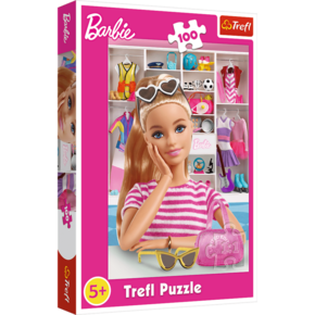 Trefl Sestavljanka Spoznajte Barbie 100 kosov 41x27