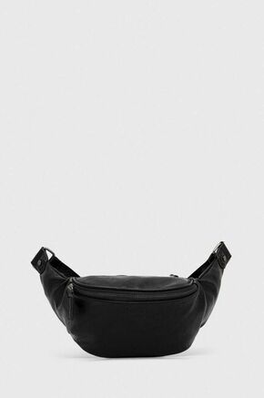 Torbica za okoli pasu Answear Lab črna barva - črna. Srednje velika pasna torbica iz kolekcije Answear Lab. Model na zapenjanje