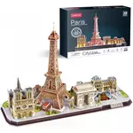 Cubic Fun City Line Paris 3D sestavljanka, LED