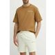 Kratke hlače Polo Ralph Lauren moške, bež barva, 710950134001 - bež. Kratke hlače iz kolekcije Polo Ralph Lauren. Model izdelan iz gladke pletenine. Model iz izjemno udobne tkanine z visoko vsebnostjo bombaža.