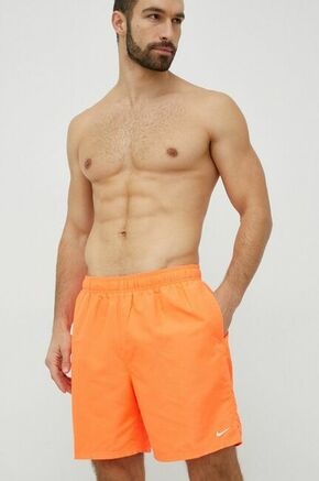 Nike oranžna barva - oranžna. Kopalne kratke hlače iz kolekcije Nike. Model izdelan iz enobarvnega materiala.