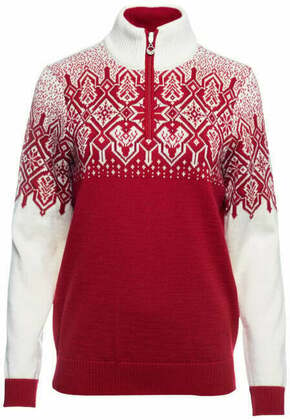 Dale of Norway Winterland Womens Merino Wool Sweater Raspberry/Off White/Red Rose S Skakalec