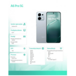 Oppo Pametni telefon OPPO A6 Pro 5G 8 GB/256 GB siv