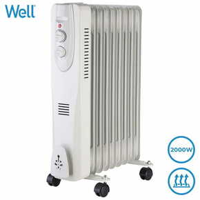 Well OIL2-2000 prenosni električni oljni radiator