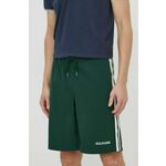 Kratke hlače Tommy Hilfiger moški, zelena barva - zelena. Kratke hlače iz kolekcije Tommy Hilfiger. Model izdelan iz tkanine. Model iz tankega materiala je idealen za toplejše letne čase.