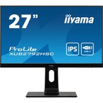 Iiyama ProLite XUB2792HSC-B1 monitor, IPS, 27", 16:9, 1920x1080, 75Hz, pivot, USB-C, HDMI, Display port, VGA (D-Sub), USB