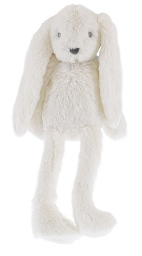 WEBHIDDENBRAND Mini klubski zajček plišasti beli 30 cm dolge noge