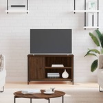 Greatstore TV omarica rjavi hrast 80x40x50 cm inženirski les