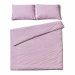 Sivkasto vijolična bombažna posteljnina za zakonsko posteljo Bonami Selection, 200 x 220 cm
