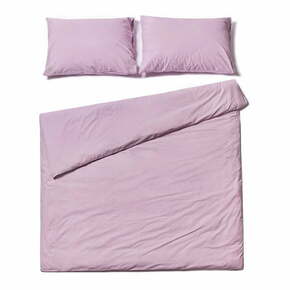 Sivkasto vijolična bombažna posteljnina za zakonsko posteljo Bonami Selection