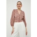 Majica Ivy Oak ženska - pisana. Bluza iz kolekcije Ivy Oak izdelana iz vzorčaste tkanine. Model iz izjemno udobne tkanine z visoko vsebnostjo viskoze.