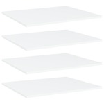 Dodatne police za omaro 4 kosi bele 60x50x1,5 cm iverna plošča
