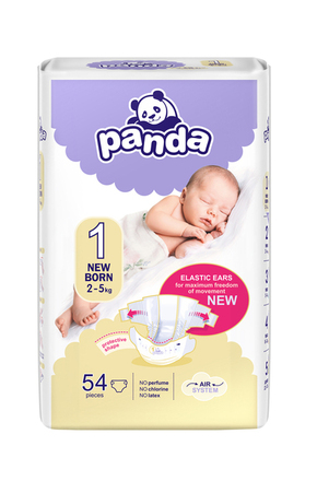 BELLA PANDA Newborn 54 kom (2-5 kg) - plenice za enkratno uporabo