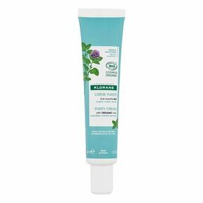 Klorane Aquatic Mint Purity Cream dnevna krema za obraz za mešano kožo 40 ml za ženske