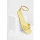 Sandali Answear Lab Ženski, rumena barva - rumena. Sandali iz kolekcije Answear Lab. Model izdelan iz kombinacije naravnega usnja in ekološkega usnja.