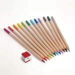 LEGO barvni svinčniki, mešanica barv - 12 kosov z LEGO sponko