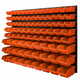 botle Viseča plošča za orodje 115 x 78 cm z 91 kos Škatla stenskih Oranžna škatle Sistem za shranjevanje